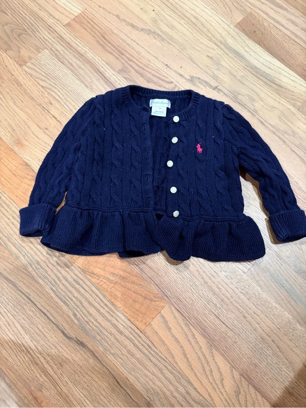 Ralph Lauren baby girl button down sweater cardigan